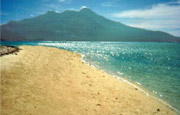 View of Mt. Hibok-hibok from Mantigue Island